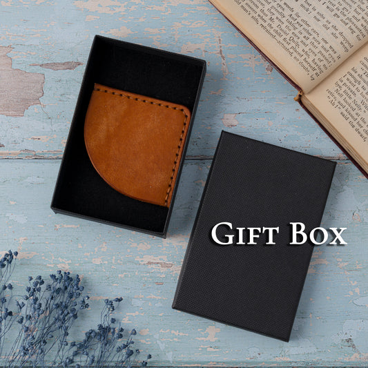 Personalised Leather Corner Bookmark