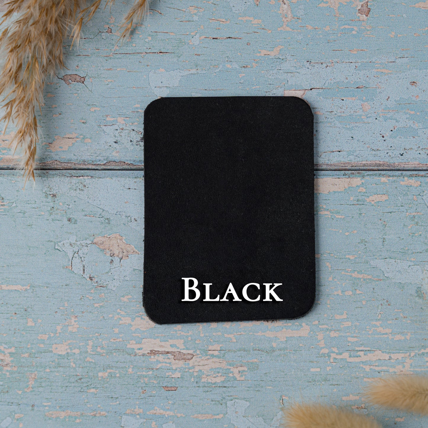 Personalised Leather Corner Bookmark