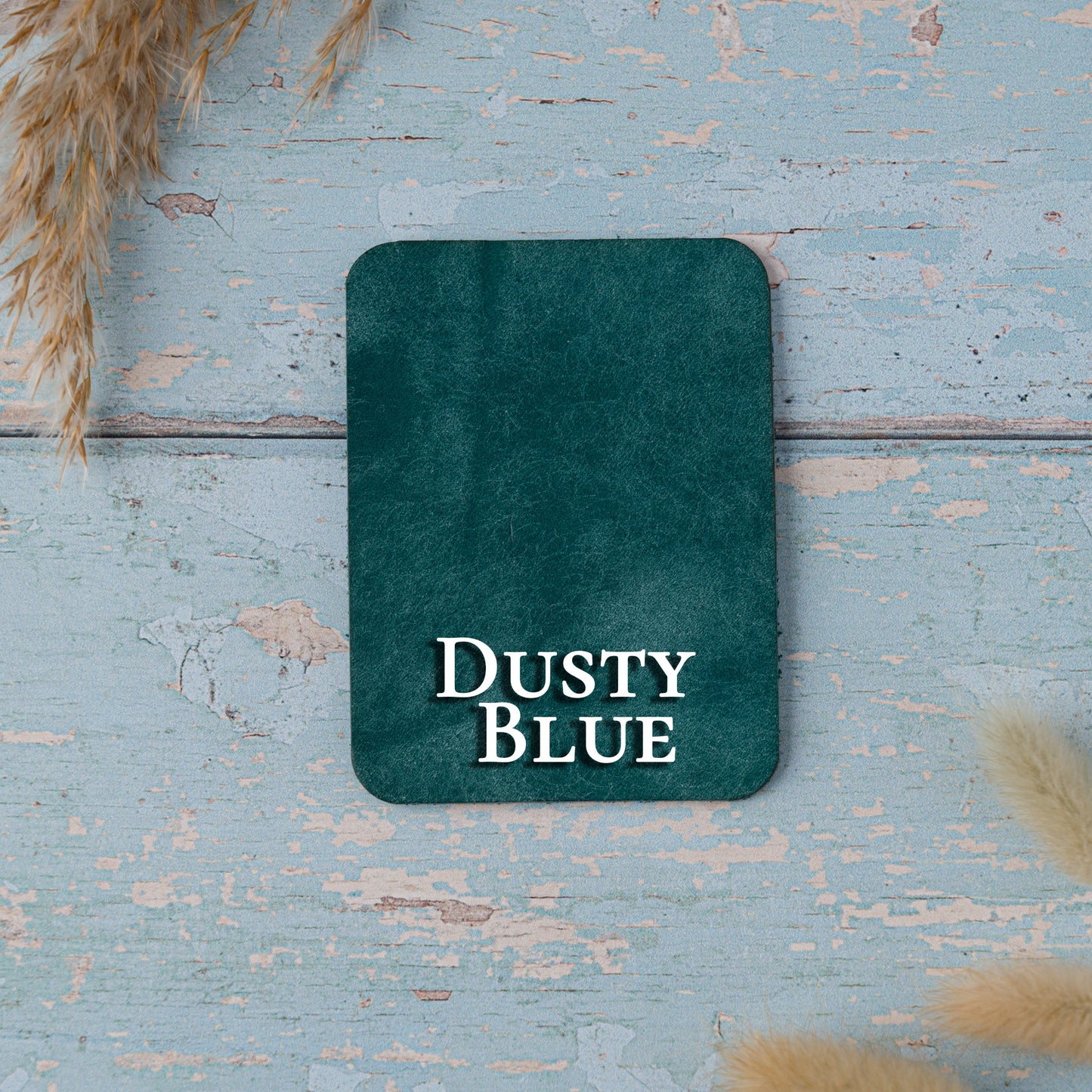 Personalised Leather Corner Bookmark