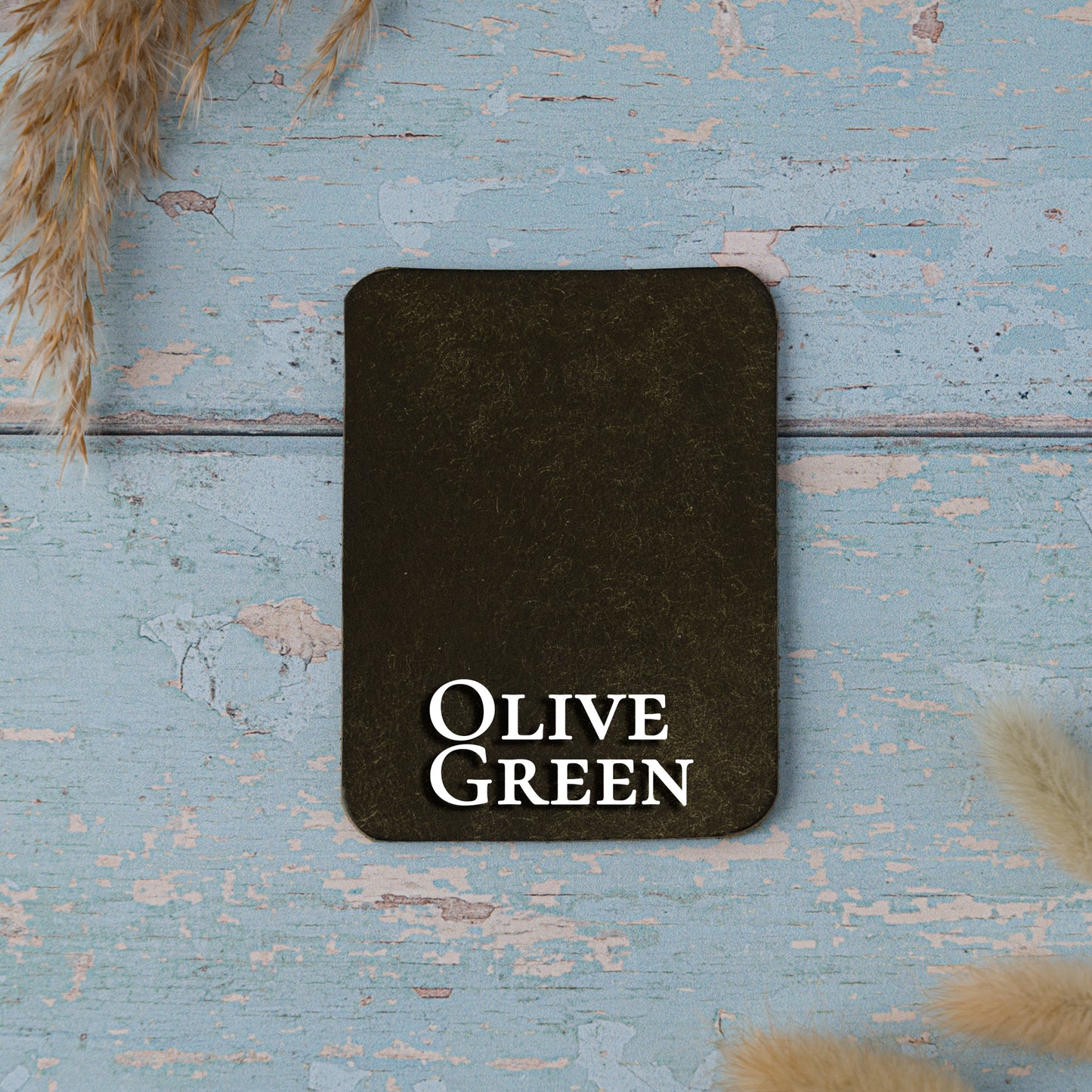 Personalised Leather Corner Bookmark