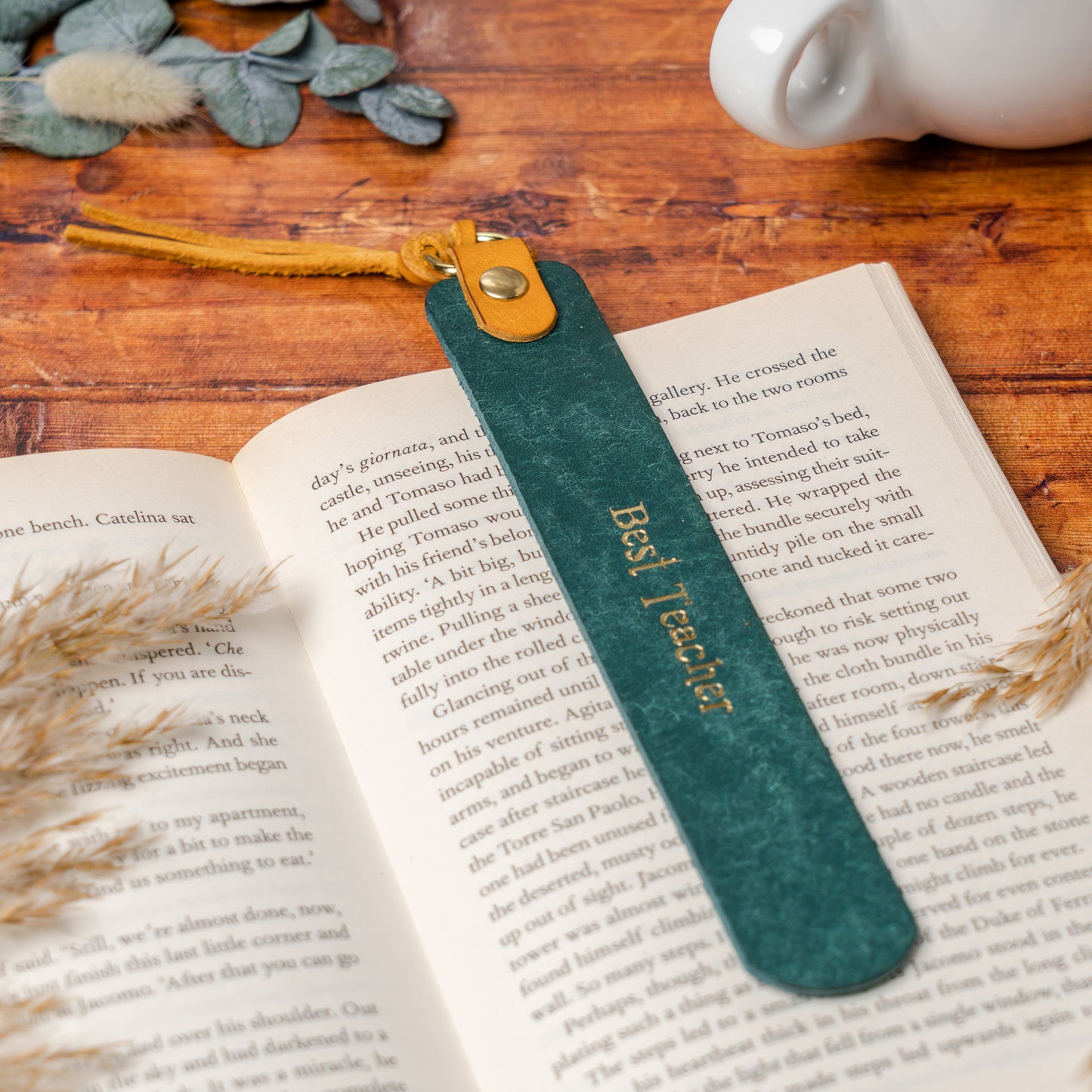 Personalised Leather Bookmark – Handmade Valentine’s Gift