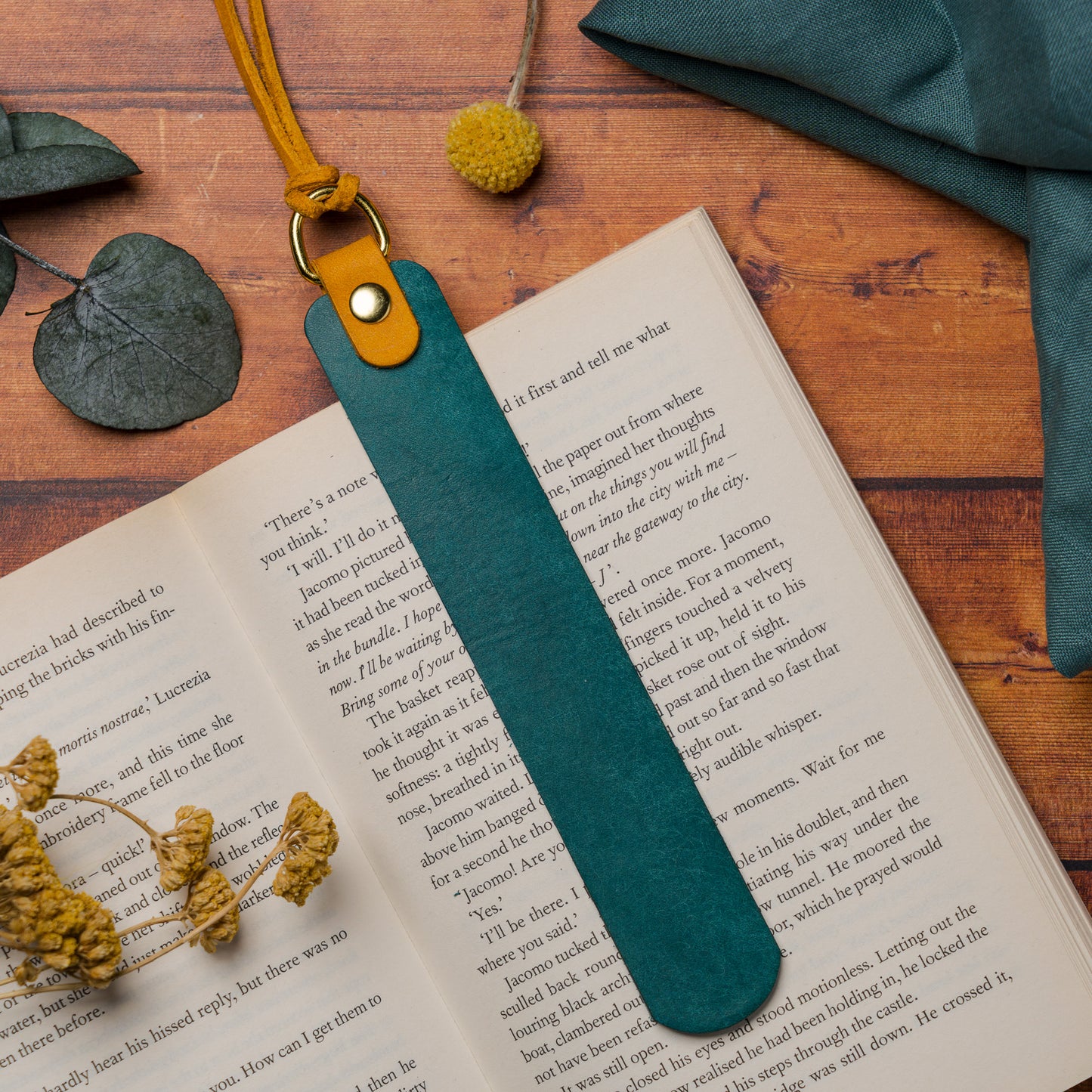 Personalised Leather Bookmark – Handmade Valentine’s Gift